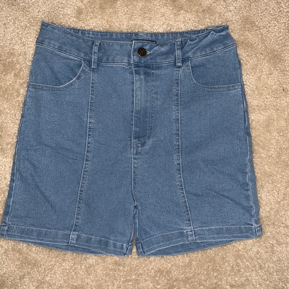Light Blue High Waisted Shorts